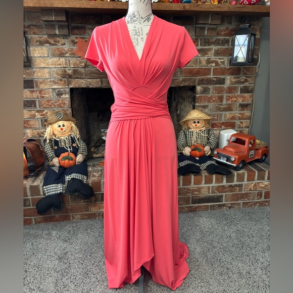 Michael Kors Coral Maxi Dress with wrap ties - Picture 1 of 6